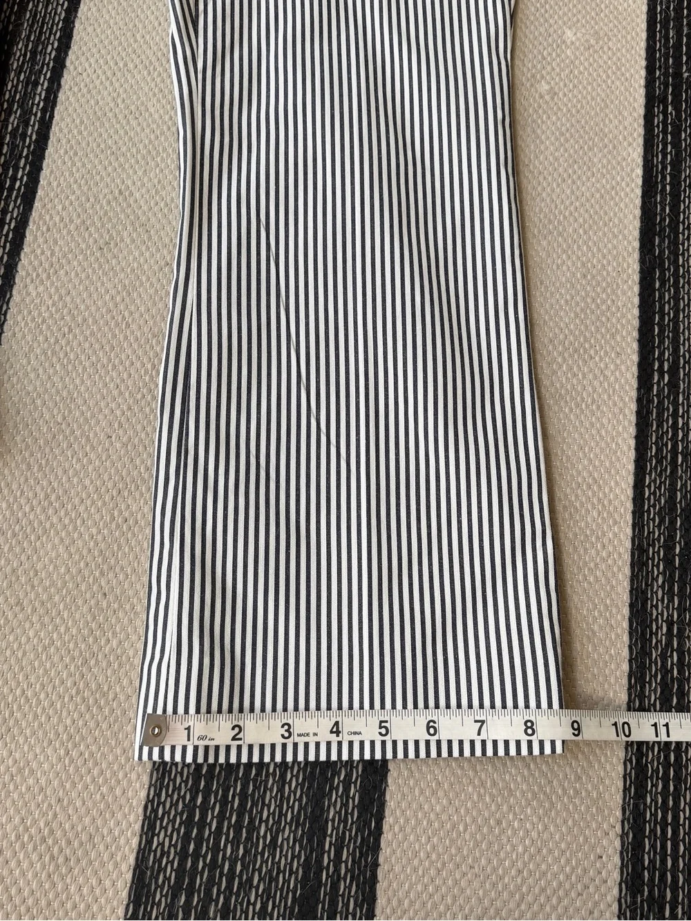 J. Crew Women's Black and White Striped Capri Ankle Dress Pants Size 4 NWT